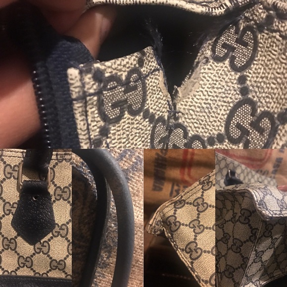 💔Sold💔❗️last price cut❗️VTG Gucci navy print - Picture 8 of 8